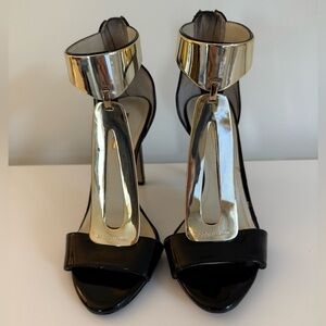 BCBG Generation black patent leather heels